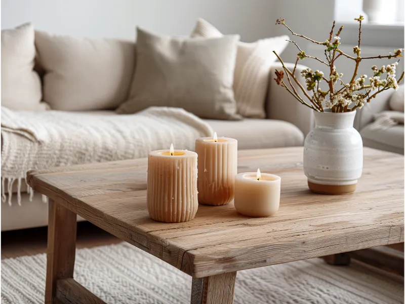 Rustic Scandinavian Close Up with Decor