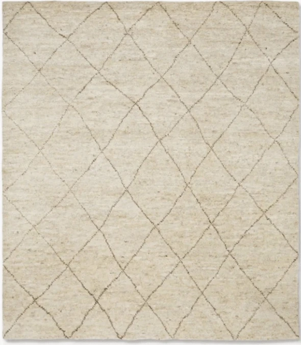 Afella Rug geometric pattern closeup