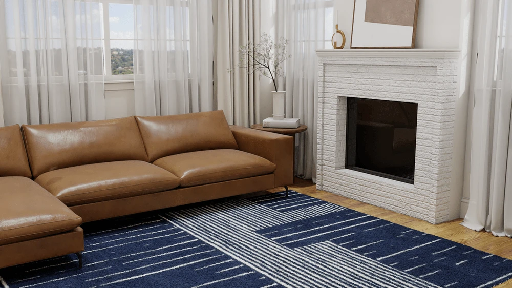 Painted Mixed Stripes Rug