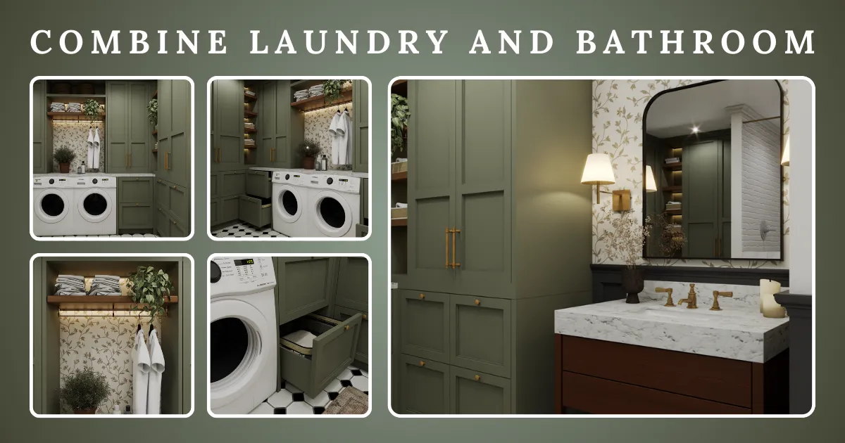 How to Combine Laundry and Bathroom with Functional Layout