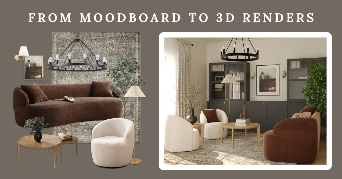 From Mood Boards to 3D Renders: Interior Design Visualizer