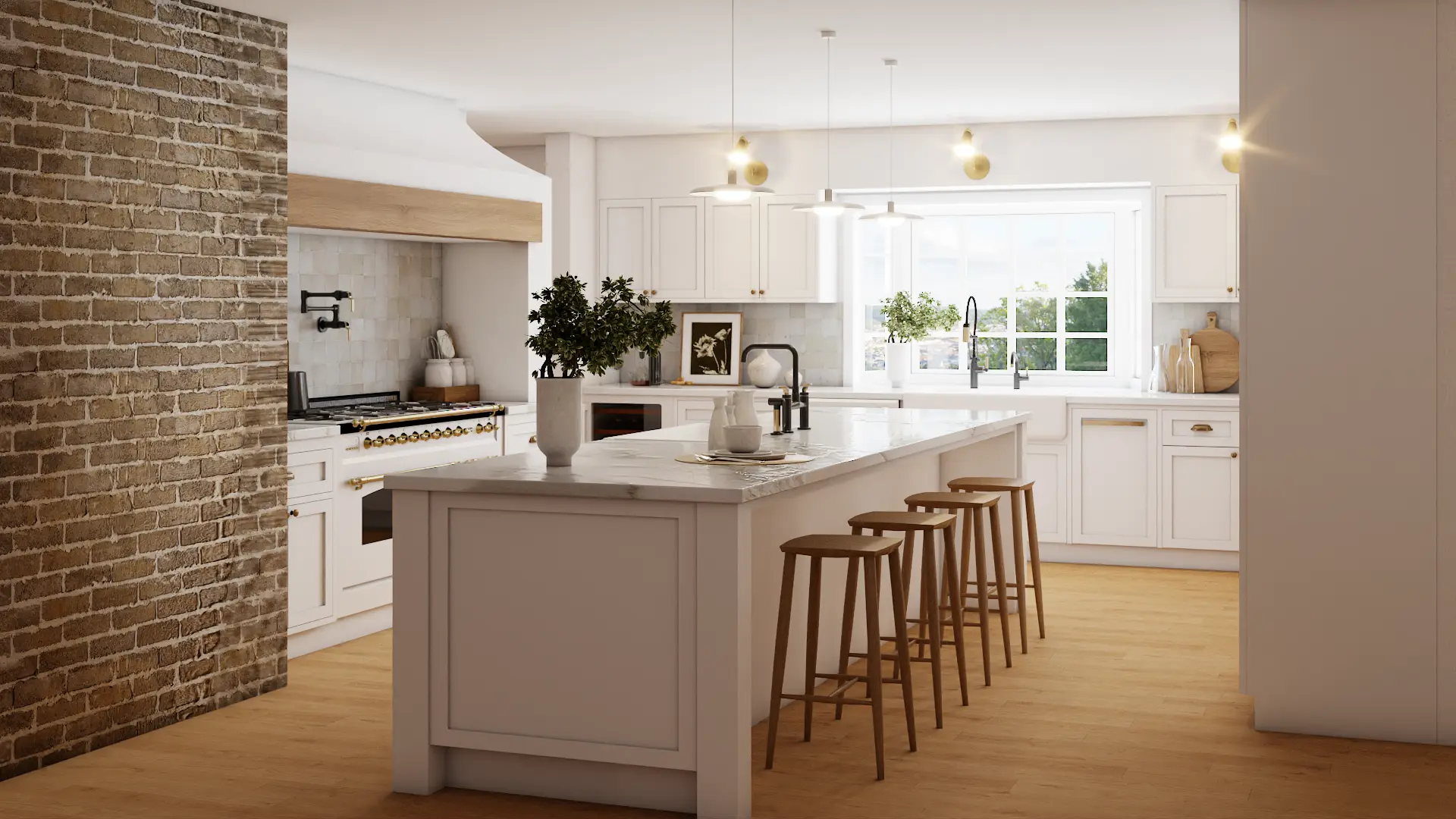Classic white kitchen
