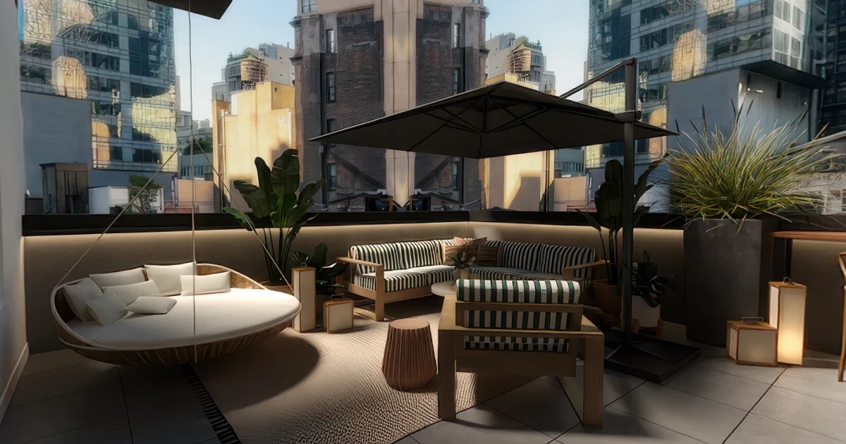 Virtual 360 Rooftop Terrace Tours: Outdoor Design Ideas