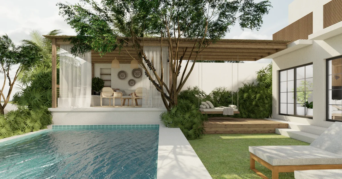 Pool Area Design Ideas: Cabanas, Lounges, Fire Features