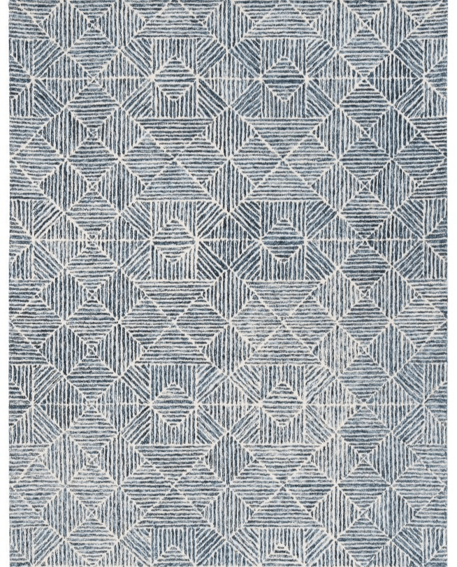 The Abstract ABT763M Blue Rug by Safavieh