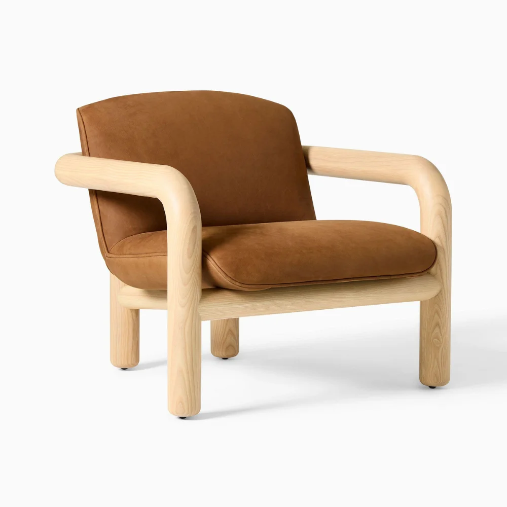 Benson Leather Chair by West Elm