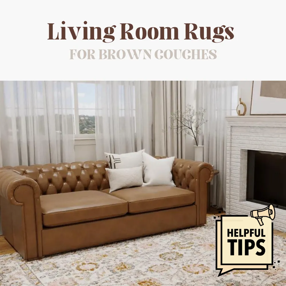 Living Room Rugs for Brown Couches