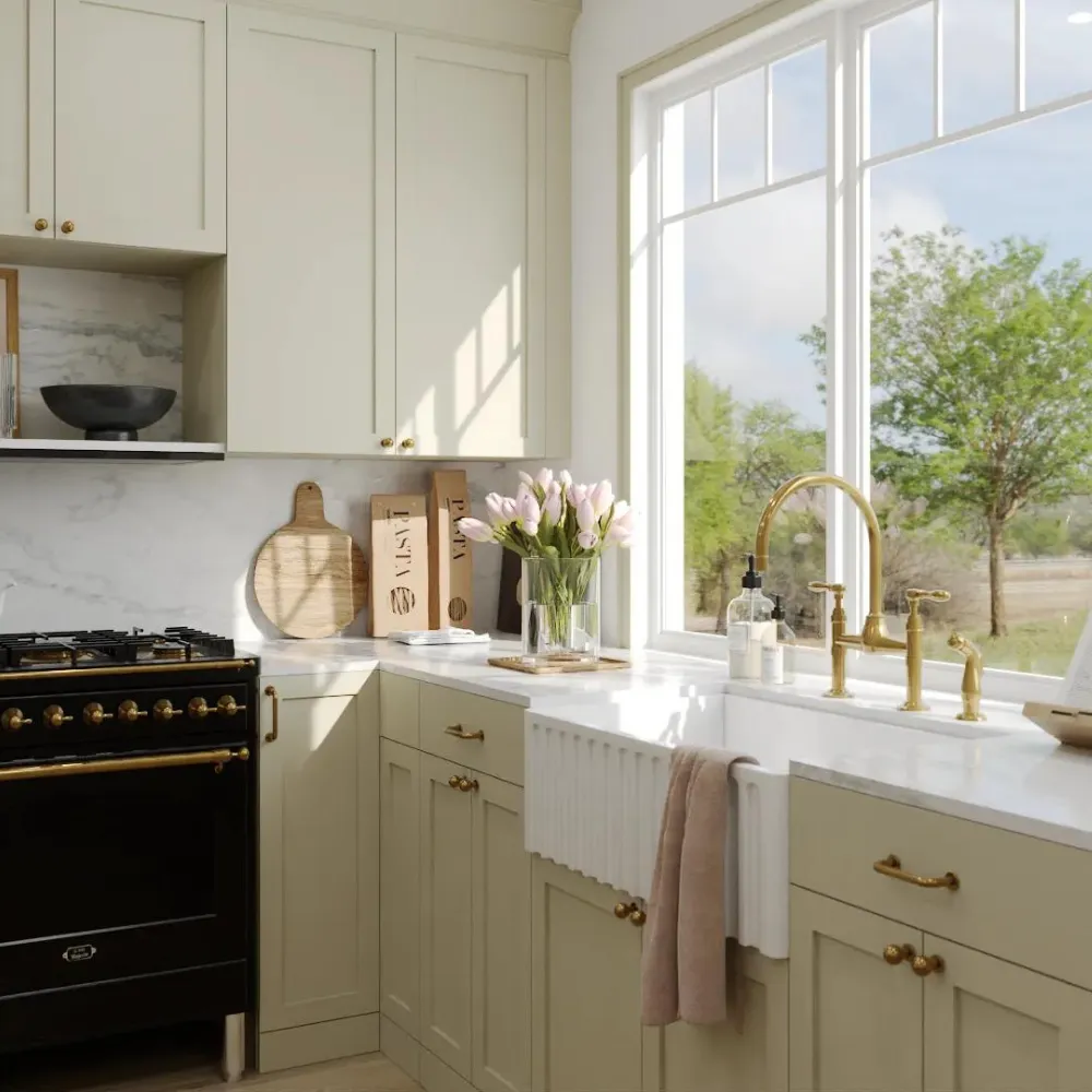 Kitchen with Gold Accents Thumnbail