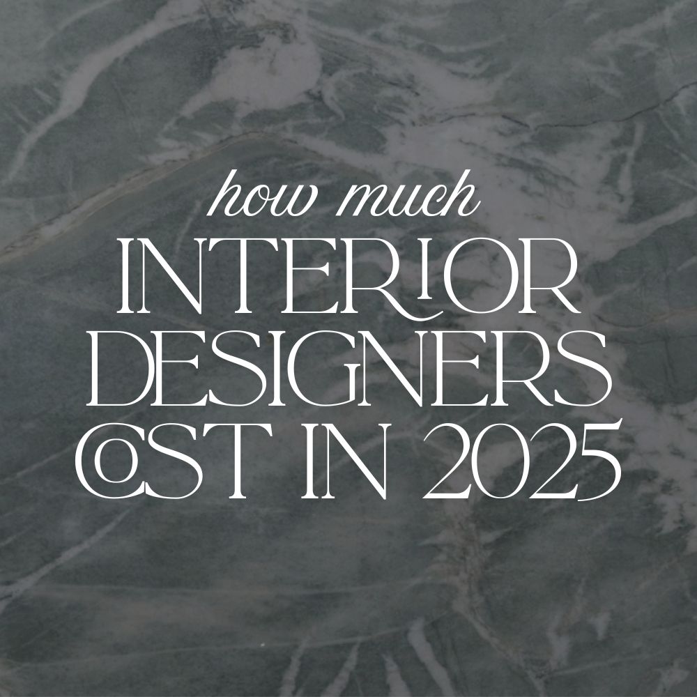 interior designers cost in 2025